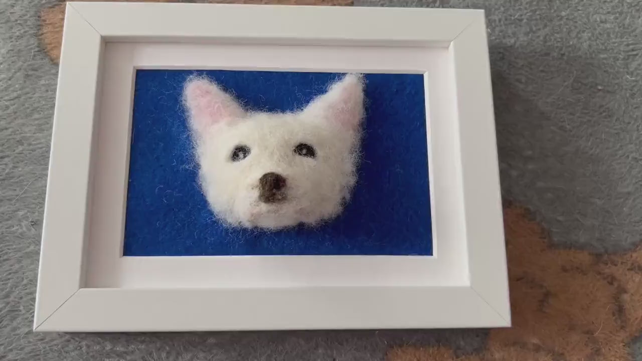 Personalise Needle Felted 3-D Photo